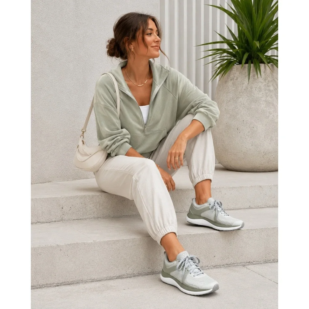 Lululemon Chargefeel Low Women's Size 7 Sage Pilates Running Training Sneakers